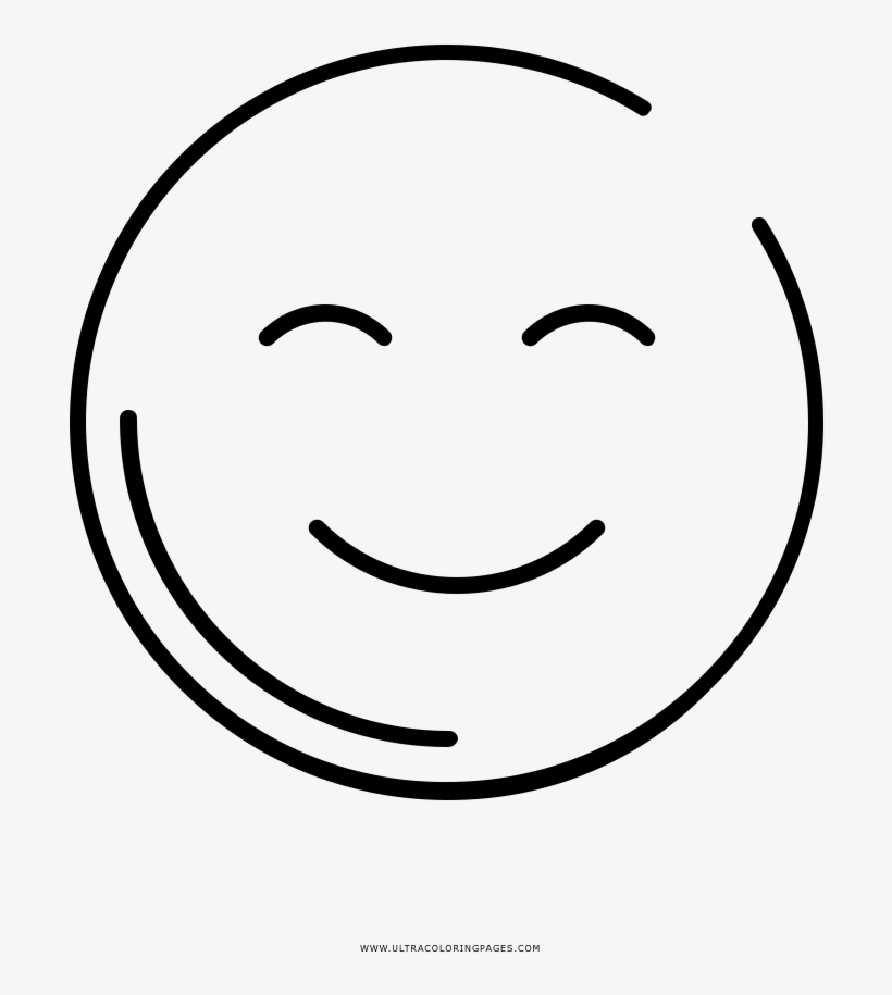 Blush Coloring Page - Smiley, transparent png