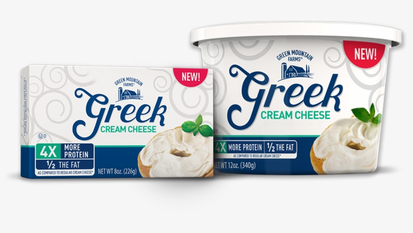 Productif Your Weakness Is A Bagel With Cream Cheese, - Green Mountain Farms Cream Cheese & Greek Yogurt, transparent png