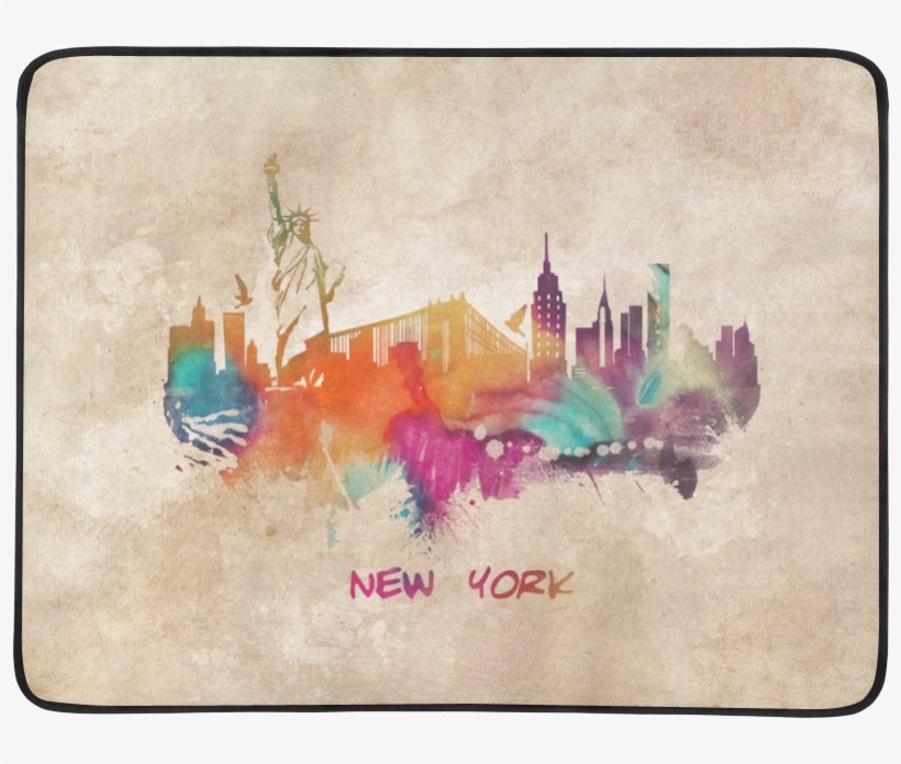 New York Skyline Colors, transparent png