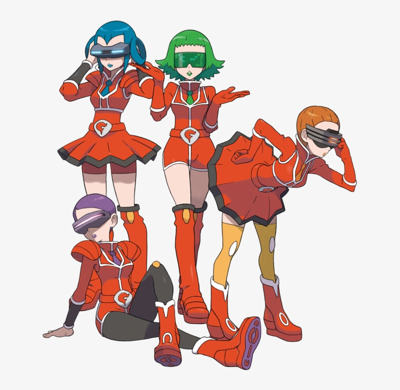 Xy Team Flare Scientists Artwork - Pokemon Y Team Flare, transparent png