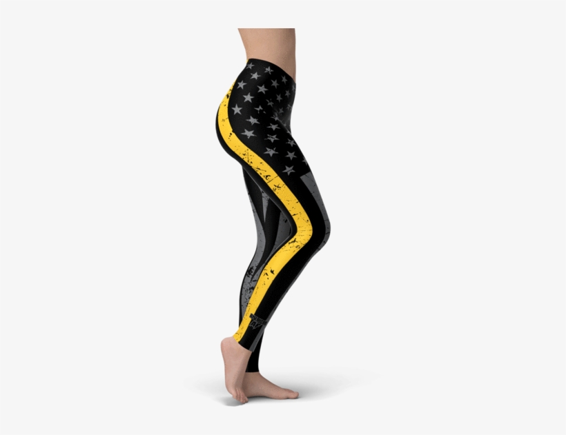 Thin Gold Line Leggings - Leggings, transparent png
