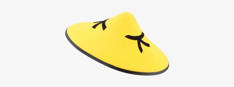 Chinese Coolie Felt Hat Jokers Masquerade - Chinese Coolie Hat - Yellow & Black Mandarin Felt, transparent png
