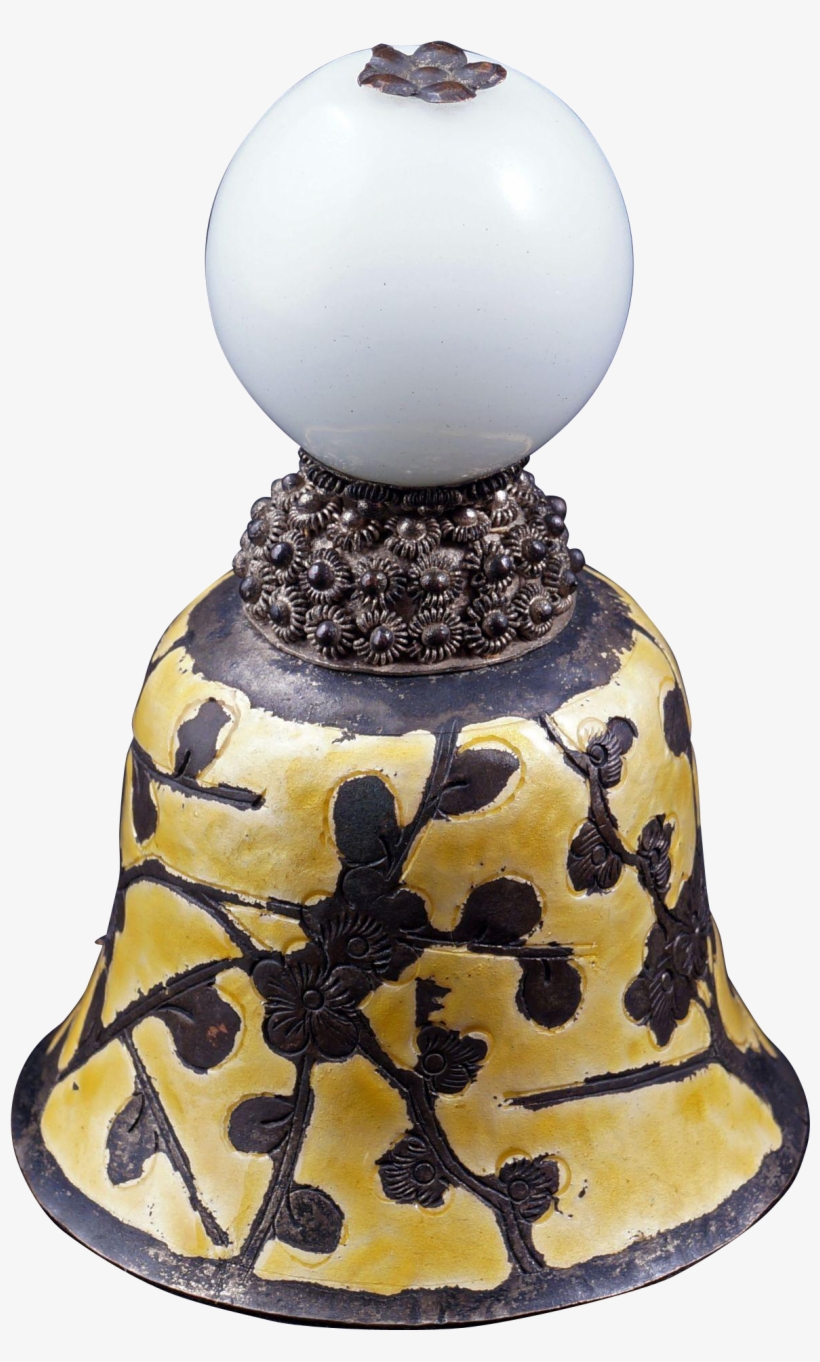 Chinese Mandarin White Peking Glass Hat Finial 19th - Peking Glass, transparent png