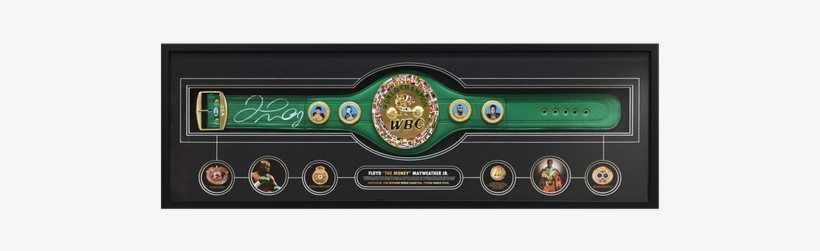 Framed Floyd Mayweather Signed Wbc Belt - Electronics, transparent png