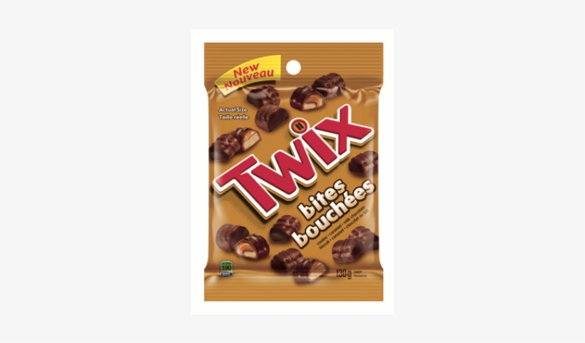 Mars Twix 130g - Twix Bites Stand Up Caramel & Milk Chocolate Candy, transparent png