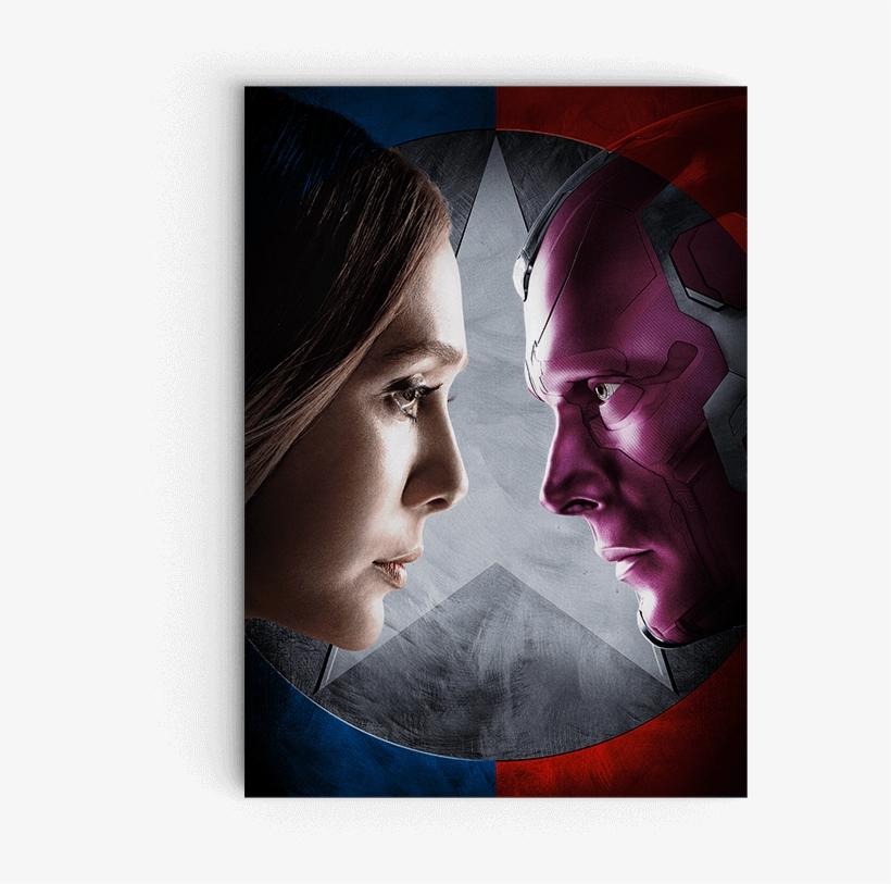 Civil War Scarlet Witch & Vision Movie Miniposter - Scarlet Witch Civil War Chinese Poster, transparent png