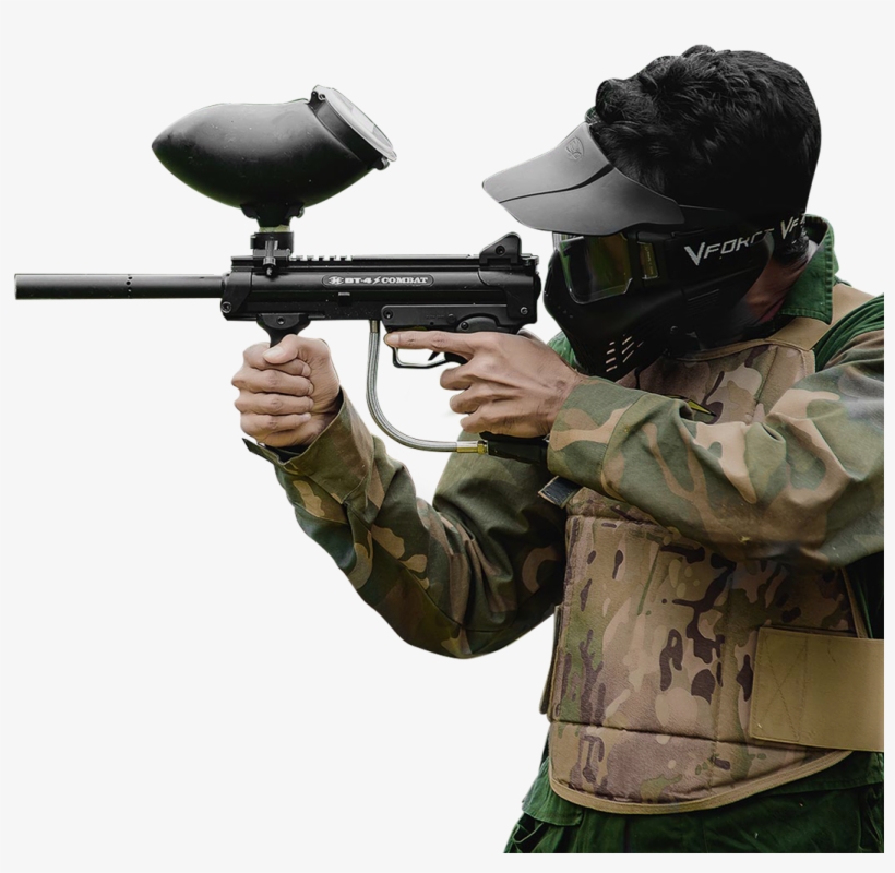 03 - Paintball Player Png, transparent png