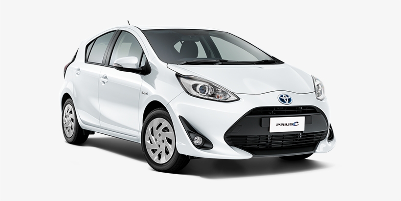 Glacier White With Blue Fabric Toyota Prius C Png 738x350 Png Download Pngkit