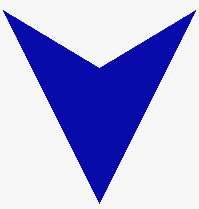 Blue Arrow Pointing Down, transparent png