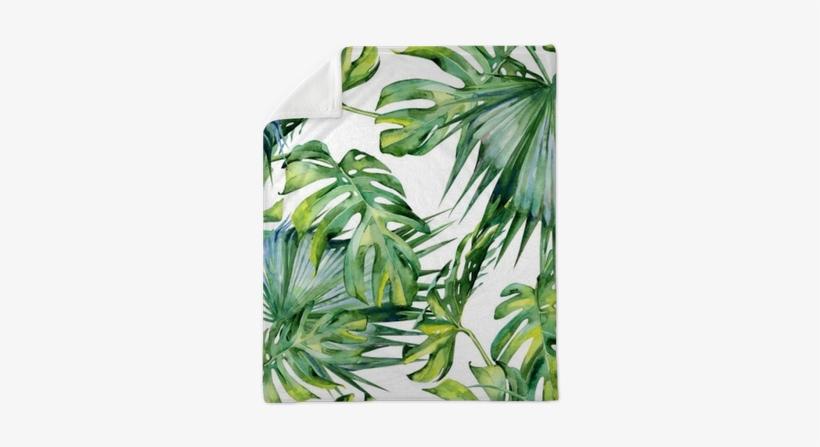 Seamless Watercolor Illustration Of Tropical Leaves, - Upstreet Graphite Pickleball Paddle Set Of 2, transparent png