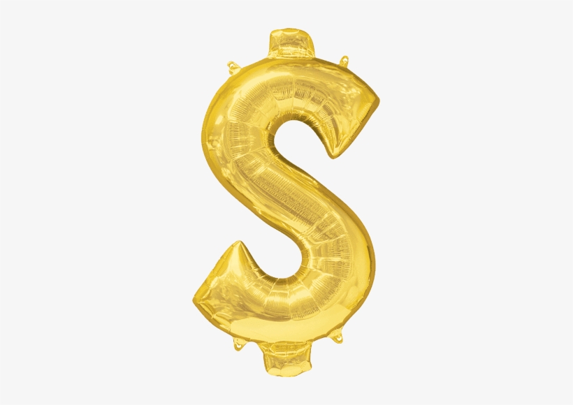 40" Dollar Sign $ Balloon - Foil Dollar Sign Balloon, transparent png