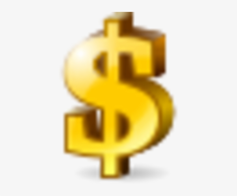 Gold Dollar Icon, transparent png