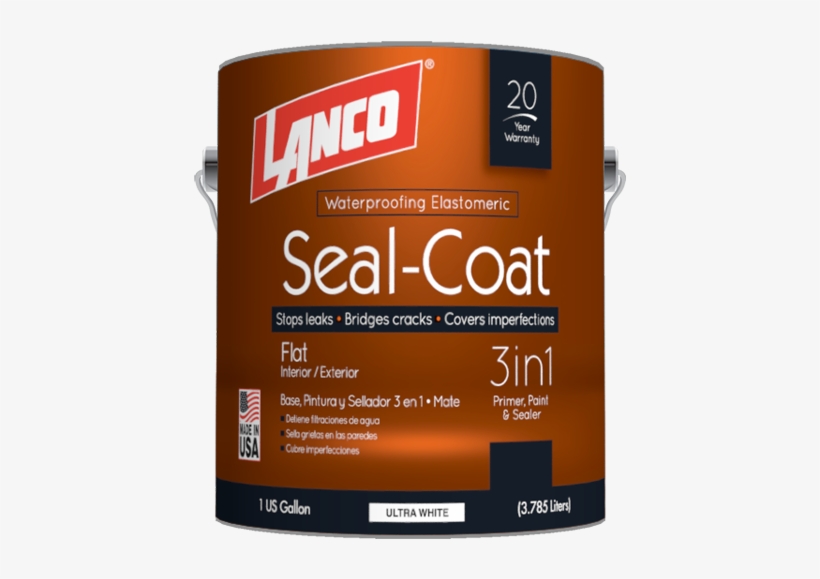 Lanco® Seal-coat™ 3 In1, Is A High Quality, Elastomeric - Lanco Super Traffic 1 Gal. Yellow Paint, transparent png