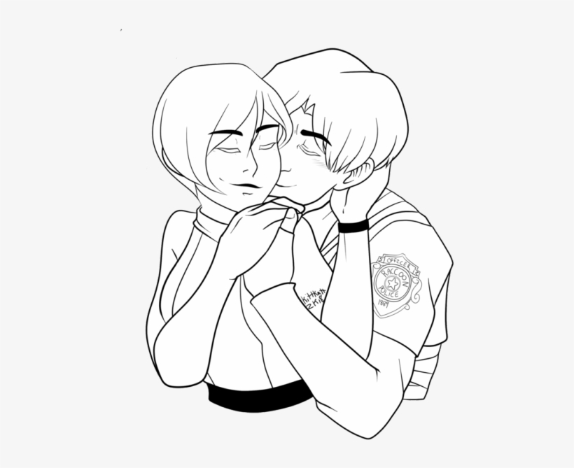 Happy Inktober Of Course I Start Off With Some Otp - Cartoon, transparent png