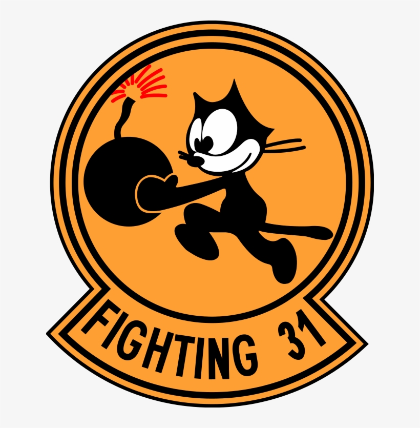 'where's Waldo' And 'rocky And Bullwinkle' Along With - Vf 31 Tomcatters Logo, transparent png