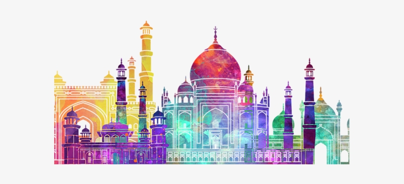 Bleed Area May Not Be Visible - Mosque Watercollor Png, transparent png