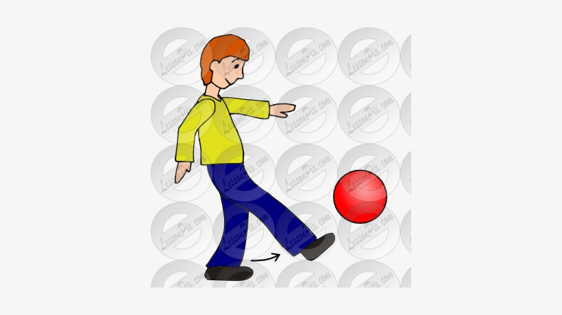 Clip Black And White Download Kick Ball Picture For - Kickball, transparent png