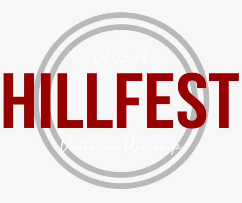 Hillfest Logo 2019 Black Rings Red Hillfest White Date, transparent png