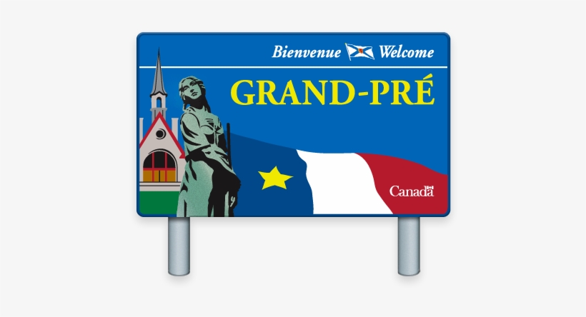 Grand Pré Highway Sign - Design, transparent png