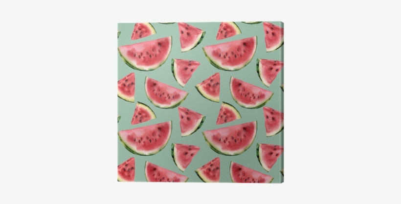 Watercolor Watermelon Semless Pattern - Watercolor Painting, transparent png