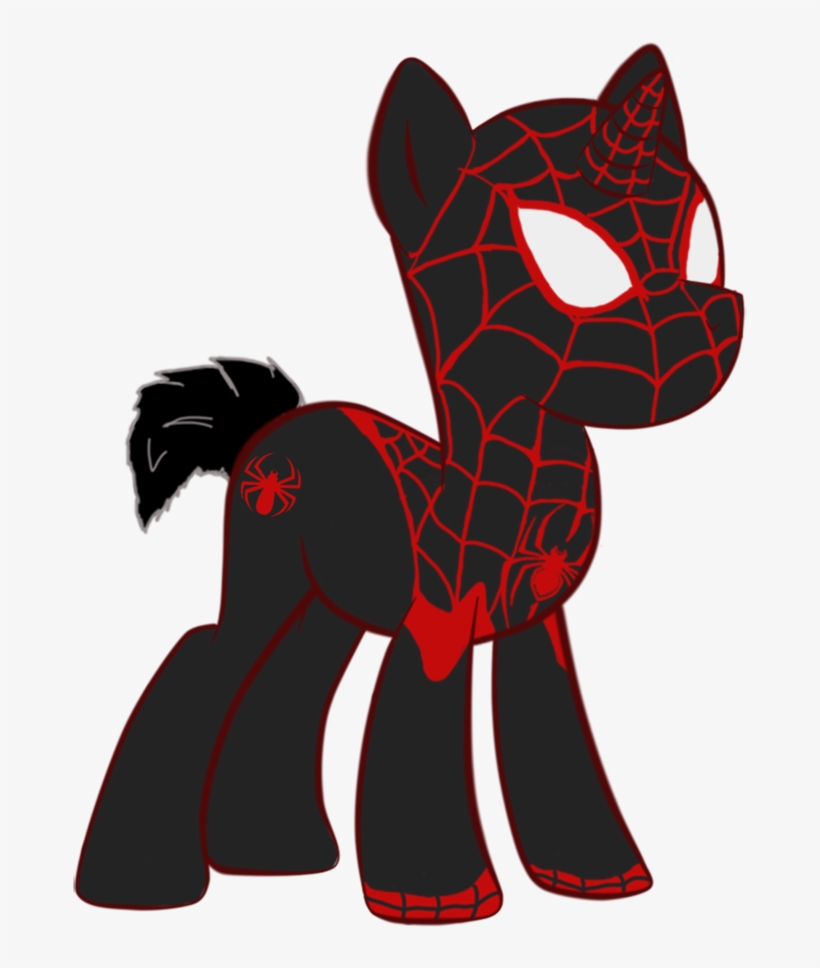 #817275 - Artist - Animepegasus, Artist - Edcom02, - Miles Morales Pony, transparent png