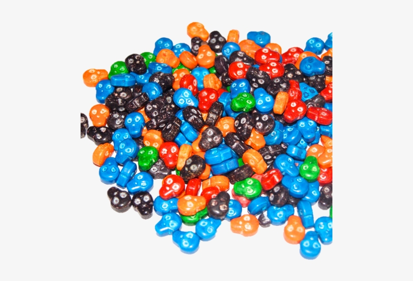 Small Skulls Hard Candies - Bead, transparent png