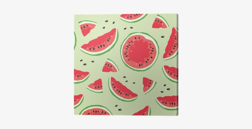 Slice Of Watermelon / Seamless Vector Pattern With - Watermelon, transparent png
