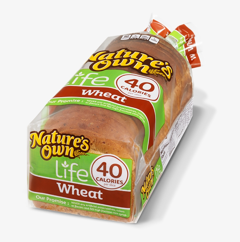 40 Calories Wheat Bread - Nature's Own Honey Wheat Bread - 20 Oz Loaf, transparent png