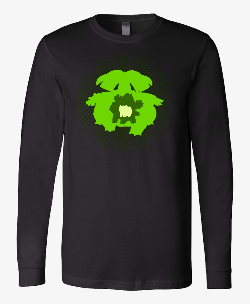Pokemon Venusaur Evolution Long Sleeve T Shirt - Shirt, transparent png