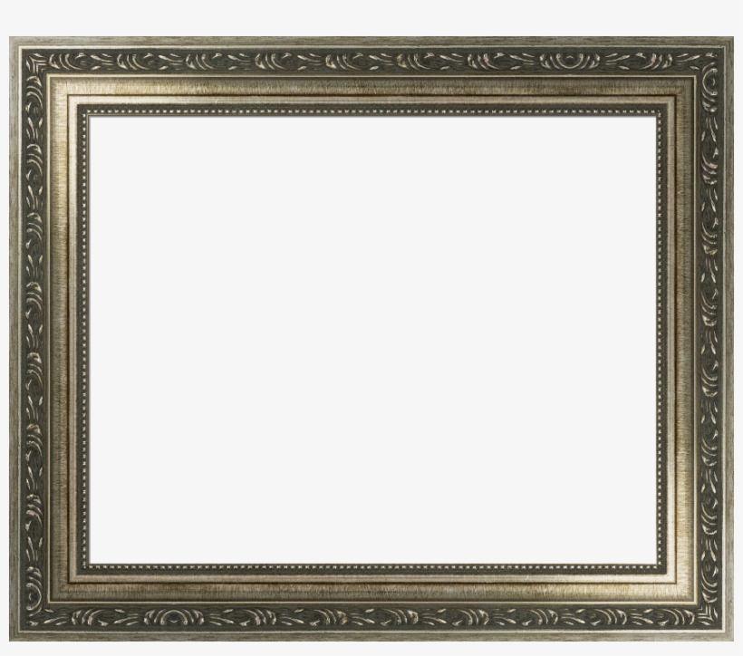 Ornate Silver Scoop Frame Baroque Custom I Framedit - Portrait Frame, transparent png