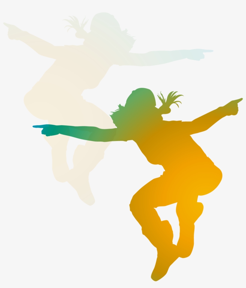 Dance Party Silhouette At Getdrawings - Muurteksten Dansen, transparent png