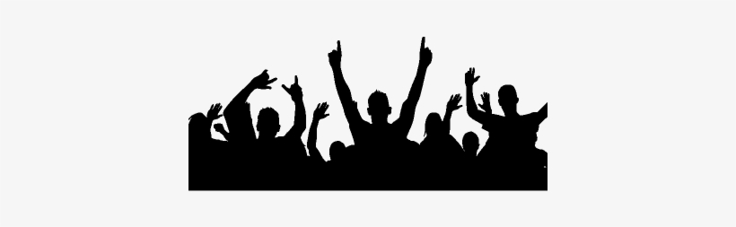 Party Crowd Silhouette Png Rave Party - Party People Silhouettes Png, transparent png