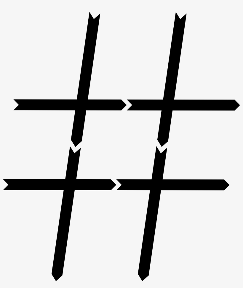 This Free Icons Png Design Of Stylized Arrows Hashtag, transparent png