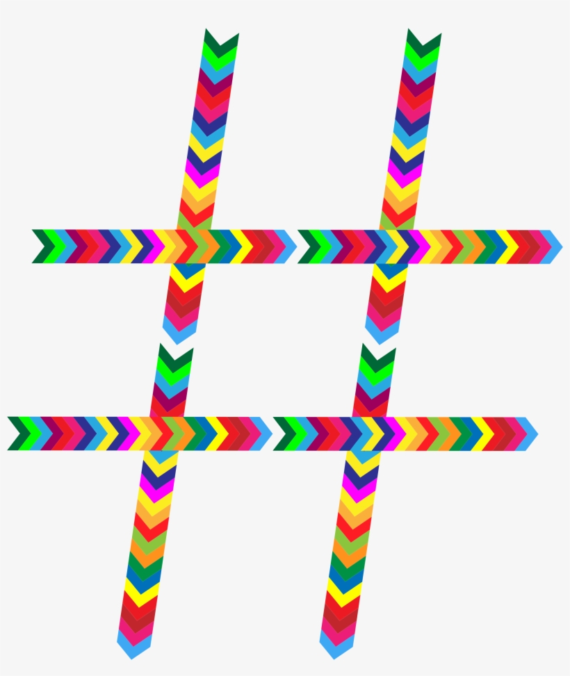 This Free Icons Png Design Of Prismatic Hashtag, transparent png