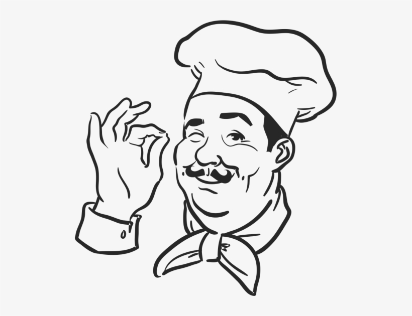 Italian Clipart Bistro - Chef Cartoon No Background, transparent png