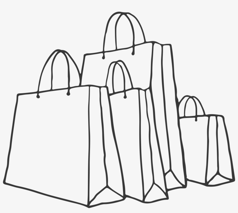 A Play-set Electronics A Shopping Spree - Line Art, transparent png