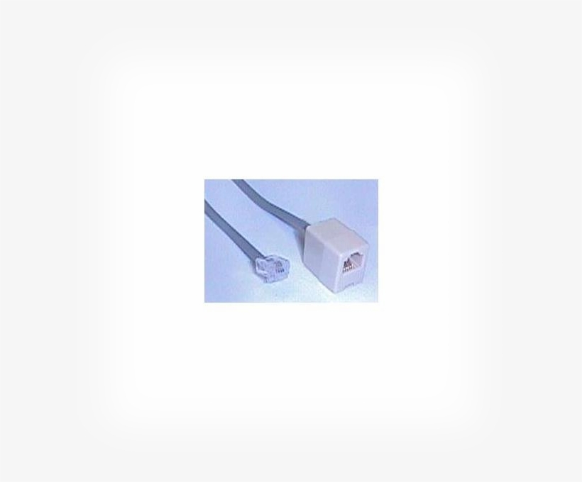 Rj11 Male To Female Phone Cord Extension Straight Cable - Iec L0540-50 Rj11 Male To Female Phone Cord Extension, transparent png