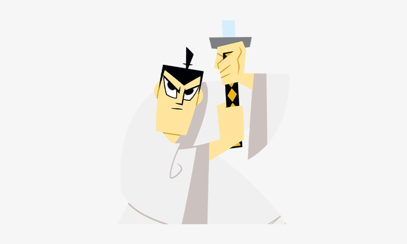 Samurai Jack Art 32x24 Print Poster, transparent png