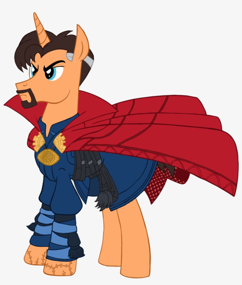 #1463400 - Artist - Edcom02, Artist - Jmkplover, Cloak, - Doctor Strange As An Mlp, transparent png