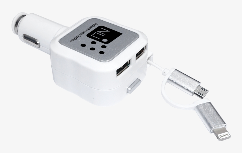 Apple Certified Car Charger With Retractable Cord Mfi Certified All