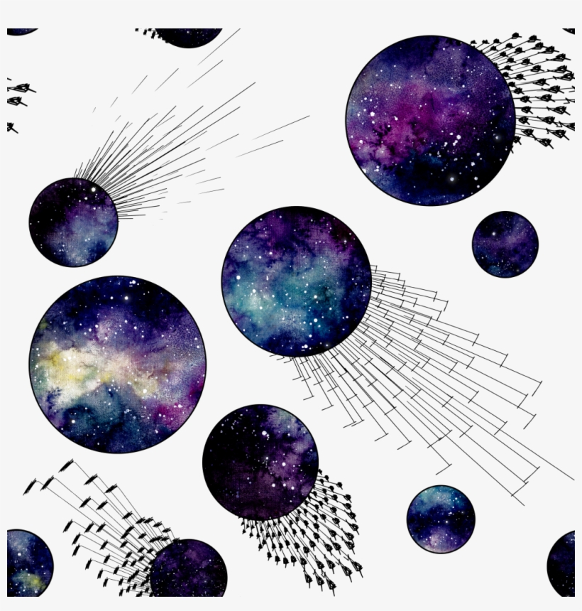 Hand-painted Purple Sky Moon Png Transparent Material - Portable Network Graphics, transparent png