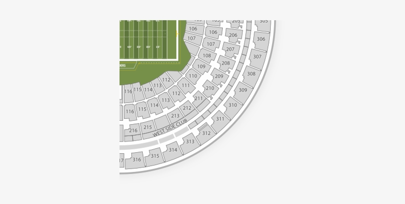 $115 /ea - Oakland Raiders Seating Chart, transparent png