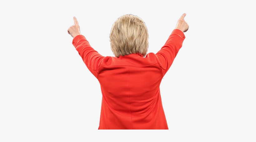 In Attacking Charters, Hillary Clinton Reverses Course - Back Of Hillary Clinton, transparent png