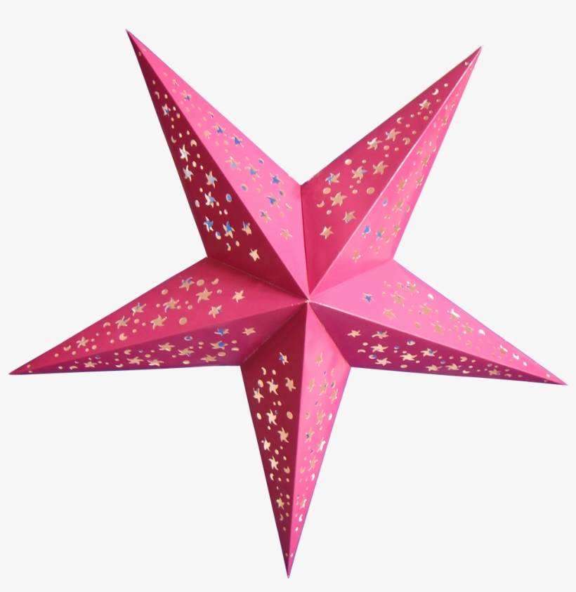 Origami Decoration Led Paper Lantern Star Shape Ceiling - Gấp Ngôi Sao Bằng Giấy, transparent png