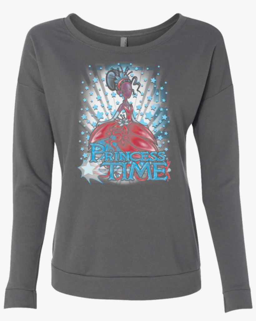 Princess Time Tiana French Terry Scoop - Sweatshirt, transparent png