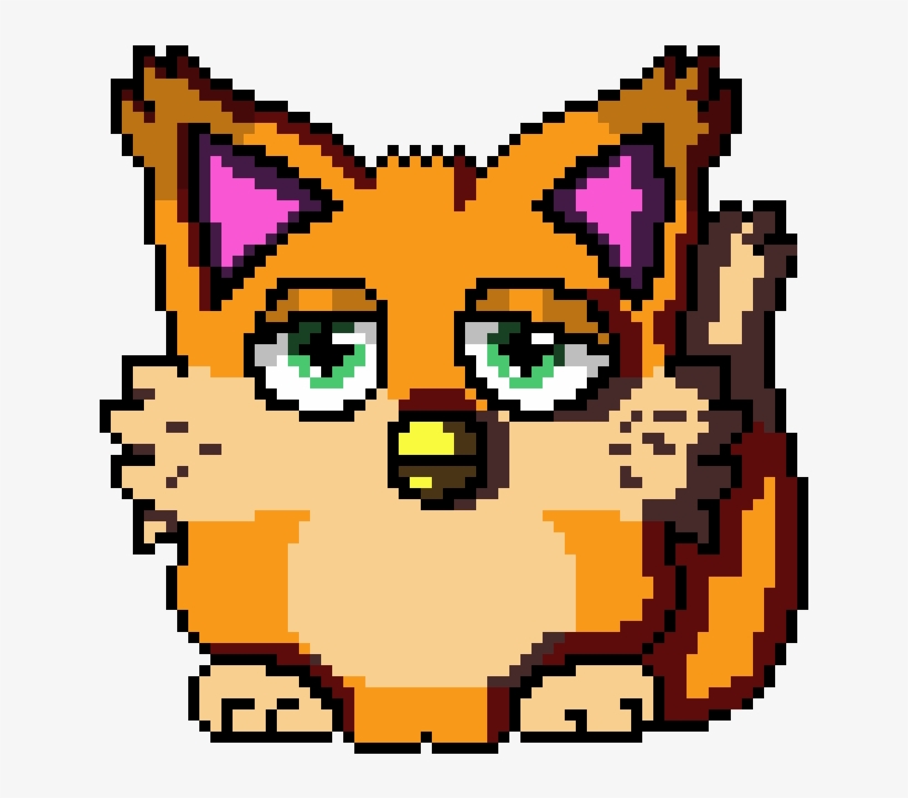 Furby Pixelart From Stolen Base - Cartoon, transparent png
