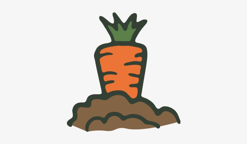 Houses Clipart Carrot - Cartoon Carrot In Ground, transparent png