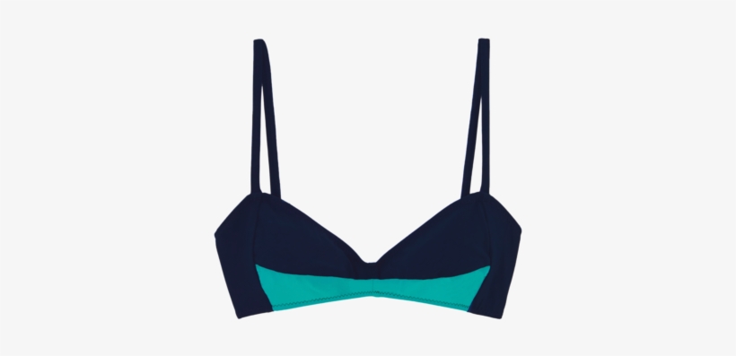 Yanelis Bikini Top Midnight Bali - Blue, transparent png