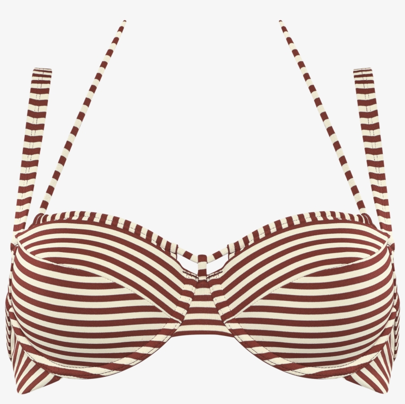 Holi Vintage Plunge Balcony Bikini Top - Swimsuit, transparent png