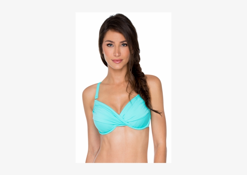 Swim Systems Aquamarine Crossroads Bikini Top - Swimsuit Top, transparent png